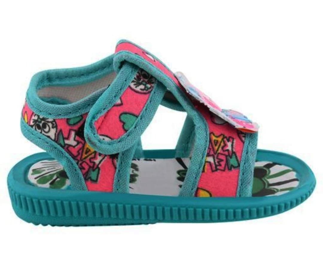 Toddler Open-Toe Cartoon Print Sandals with Hook-and-Loop Closure thumbnail 5