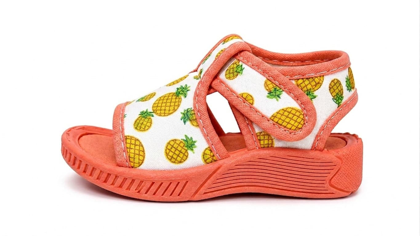 Infant Pineapple Print Open-Toe Hook-and-Loop Sandals thumbnail 2