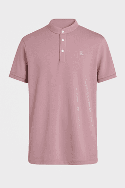 Mandarin collar T-shirt