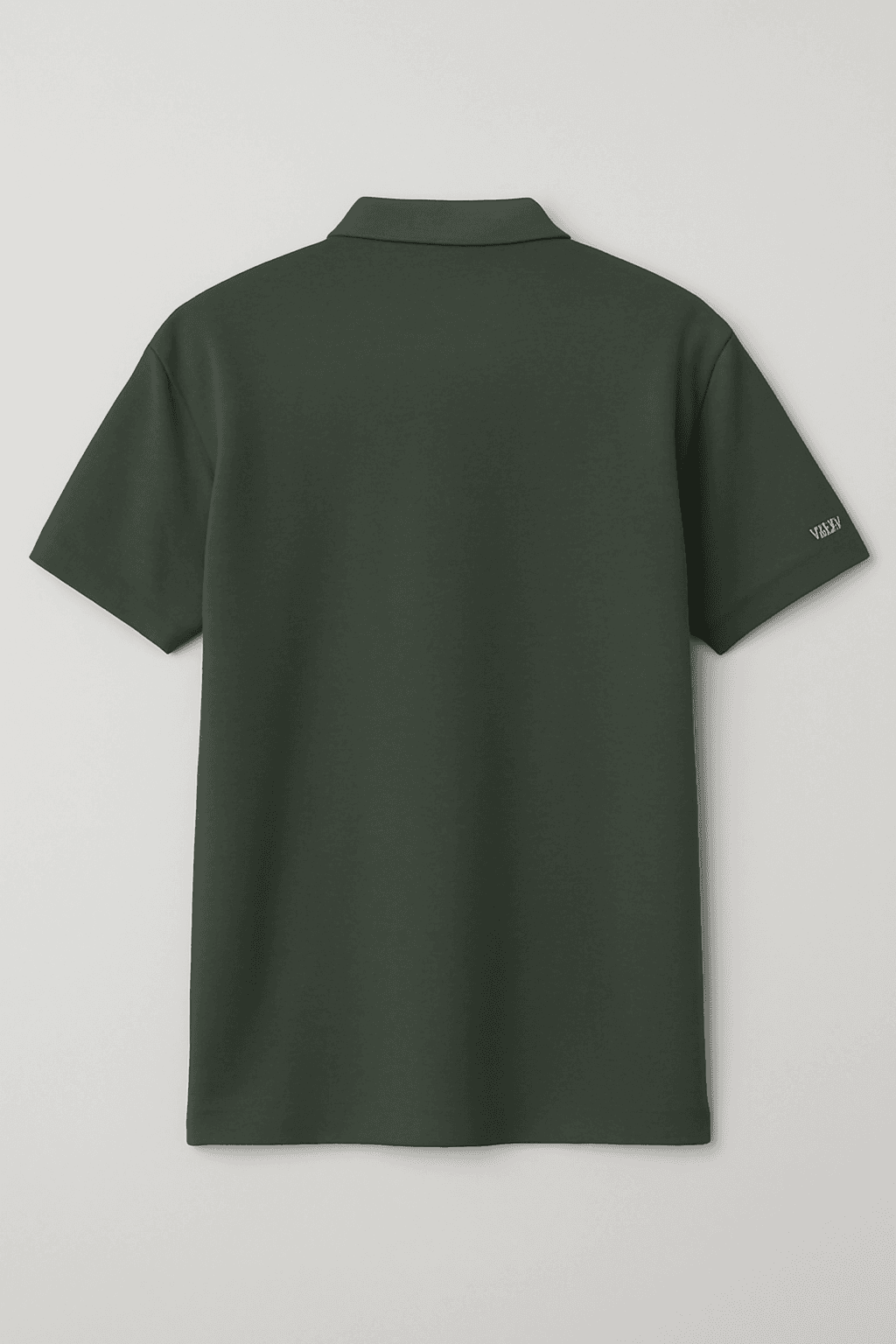 Green Mandarin collar T-shirt thumbnail 2