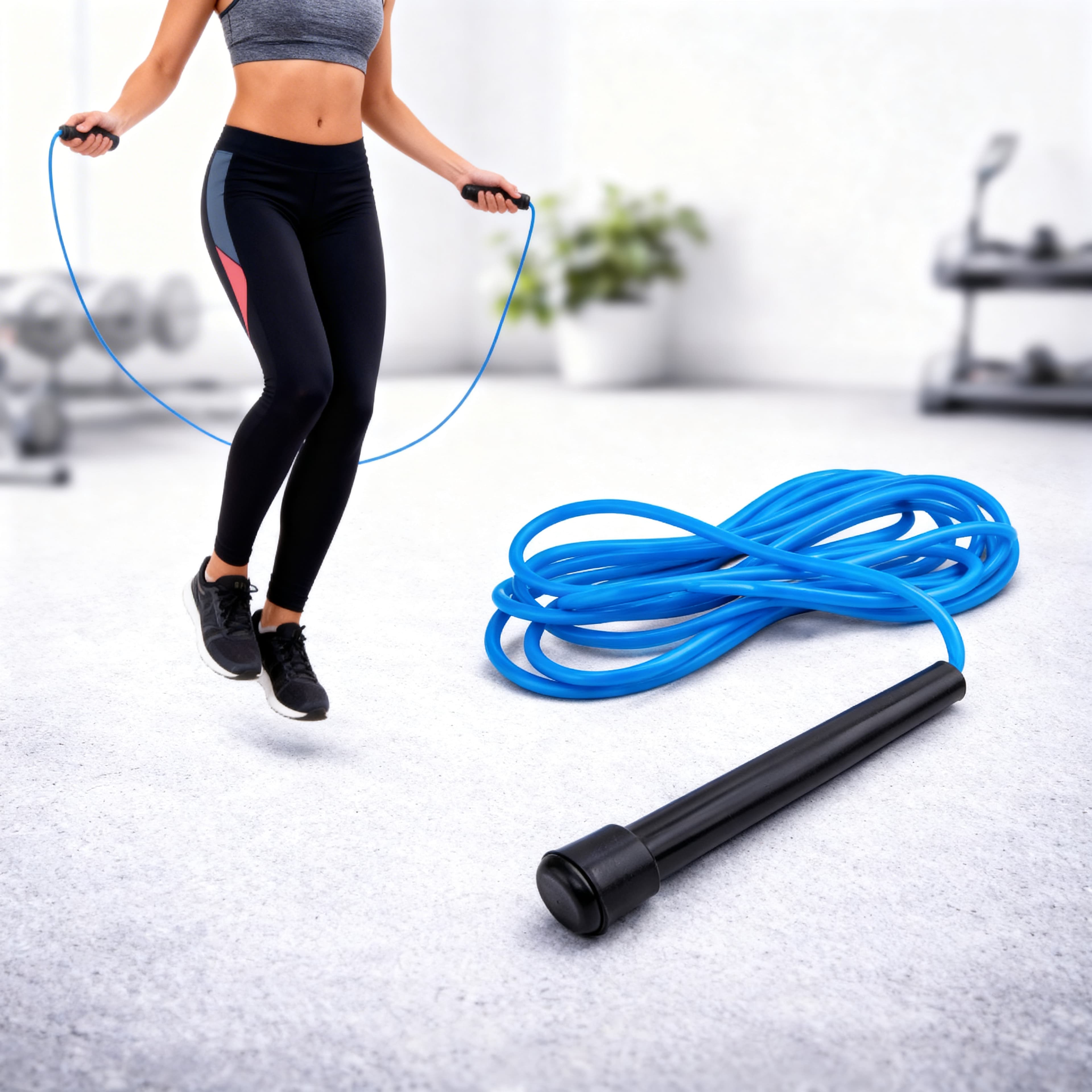 Adjustable Speed Jump Rope With Anti-Slip Handles – Lightweight Fitness Skipping Rope For Cardio, Weight Loss & Home Workout thumbnail 2