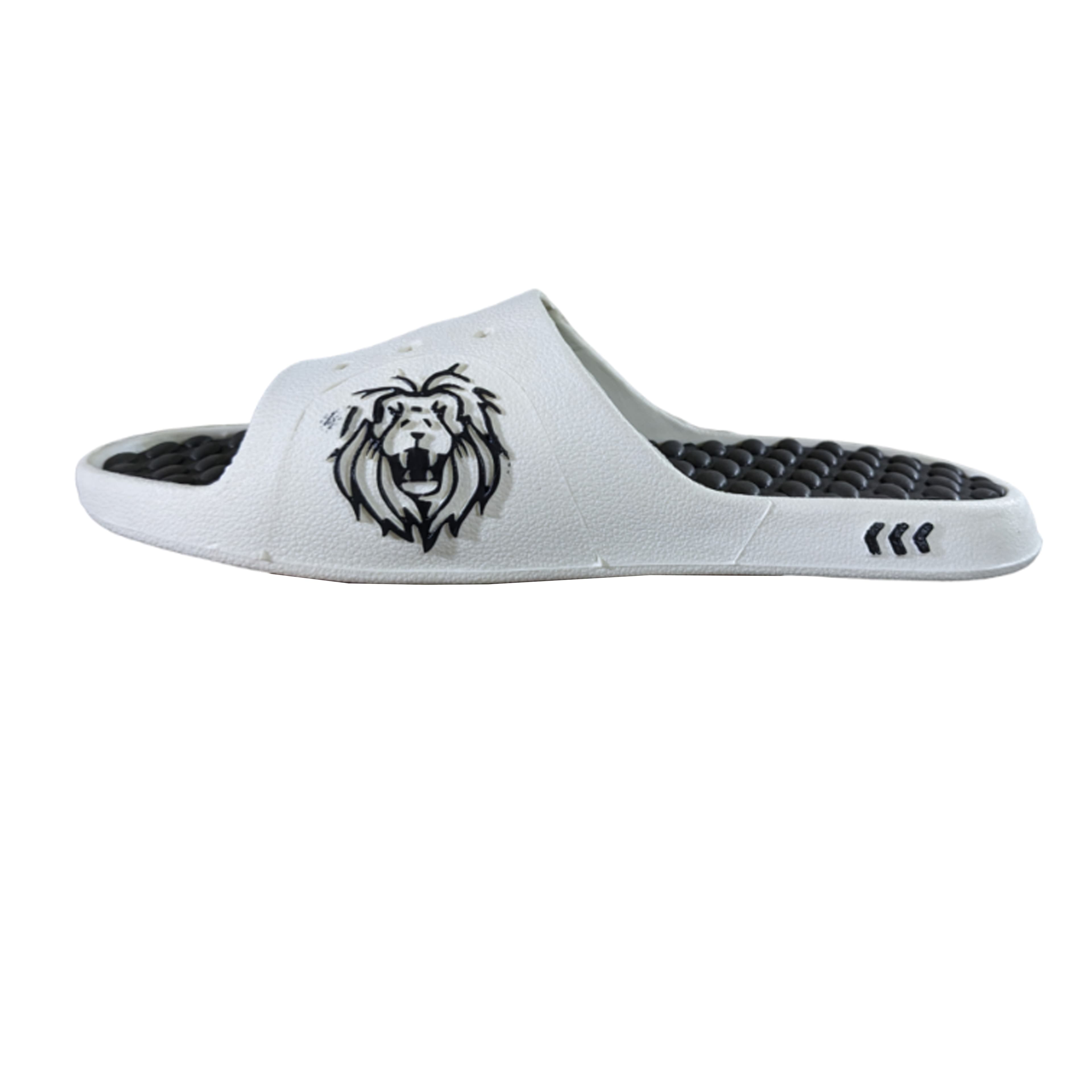 Men’s Tiger Graphic Open-Toe Slip-On Slippers with Textured Footbed thumbnail 5