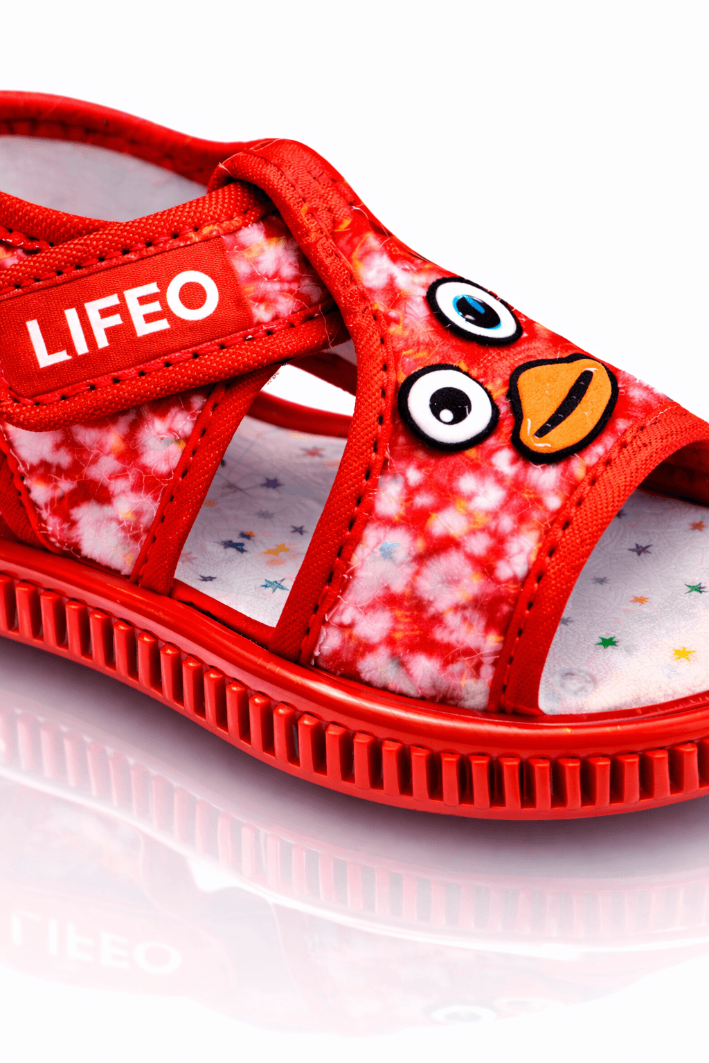 Kids Cartoon Face Open-Toe Sandals with Adjustable Hook-and-Loop Strap thumbnail 8