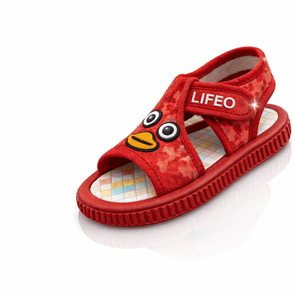 Kids Cartoon Face Open-Toe Sandals with Adjustable Hook-and-Loop Strap thumbnail 9