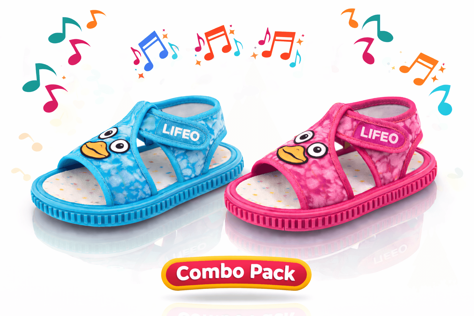 Baby Cartoon Duck Applique Open-Toe Hook-and-Loop Sandals thumbnail 6