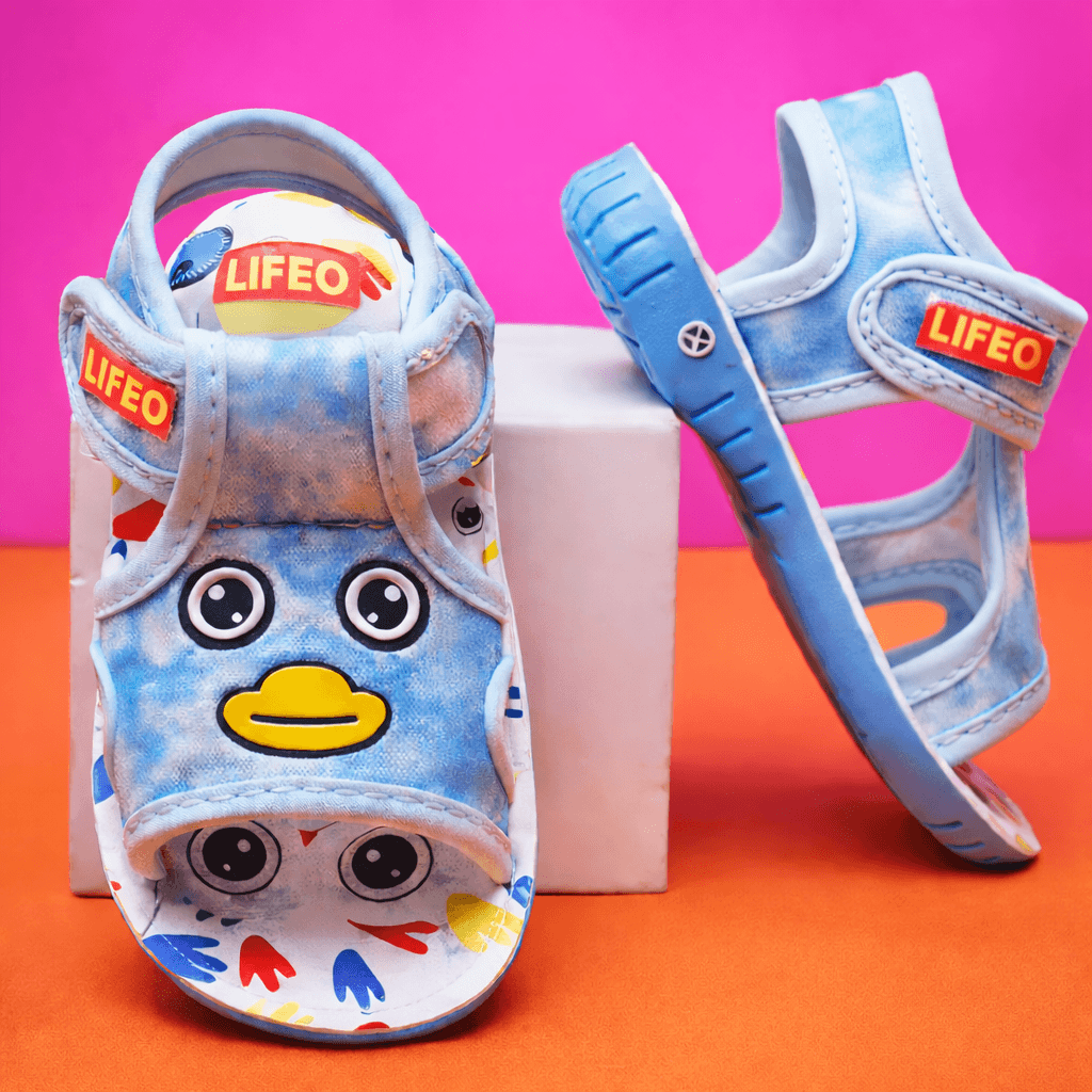 Baby Cartoon Duck Applique Open-Toe Hook-and-Loop Sandals thumbnail 7