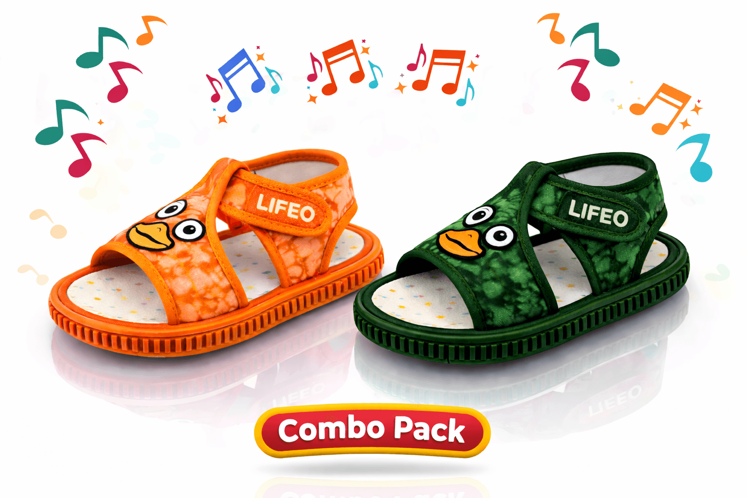 Toddler Cartoon Duck Open-Toe Sandals with Hook-and-Loop Ankle Strap thumbnail 2
