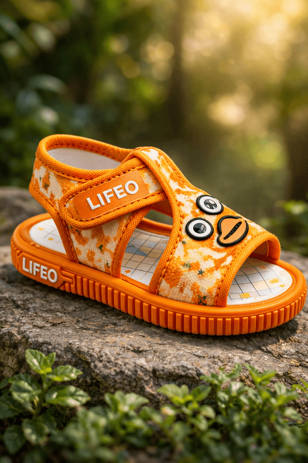 Toddler Cartoon Duck Open-Toe Sandals with Hook-and-Loop Ankle Strap thumbnail 7