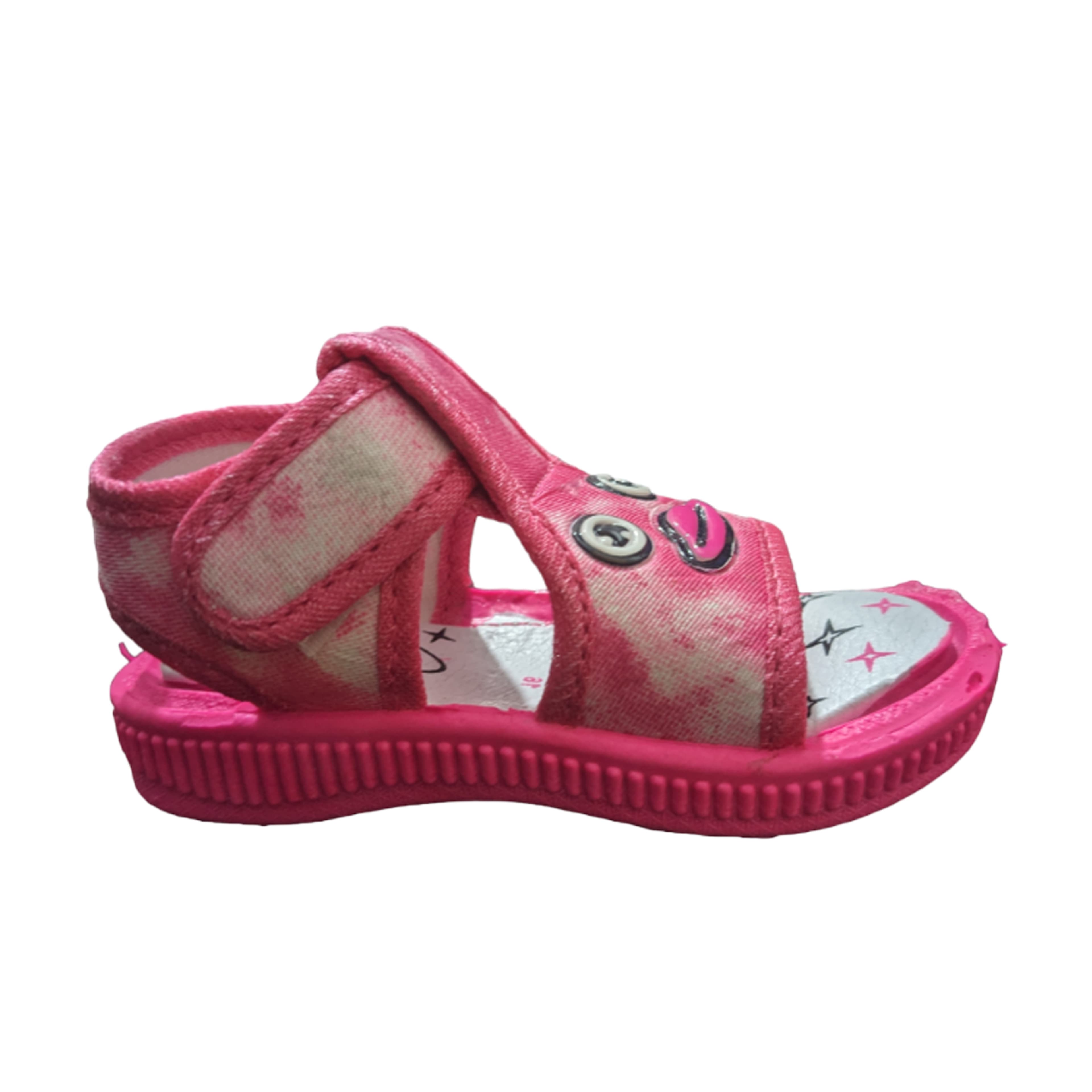 Girls Cartoon Face Open-Toe Sandals with Adjustable Back Strap thumbnail 5