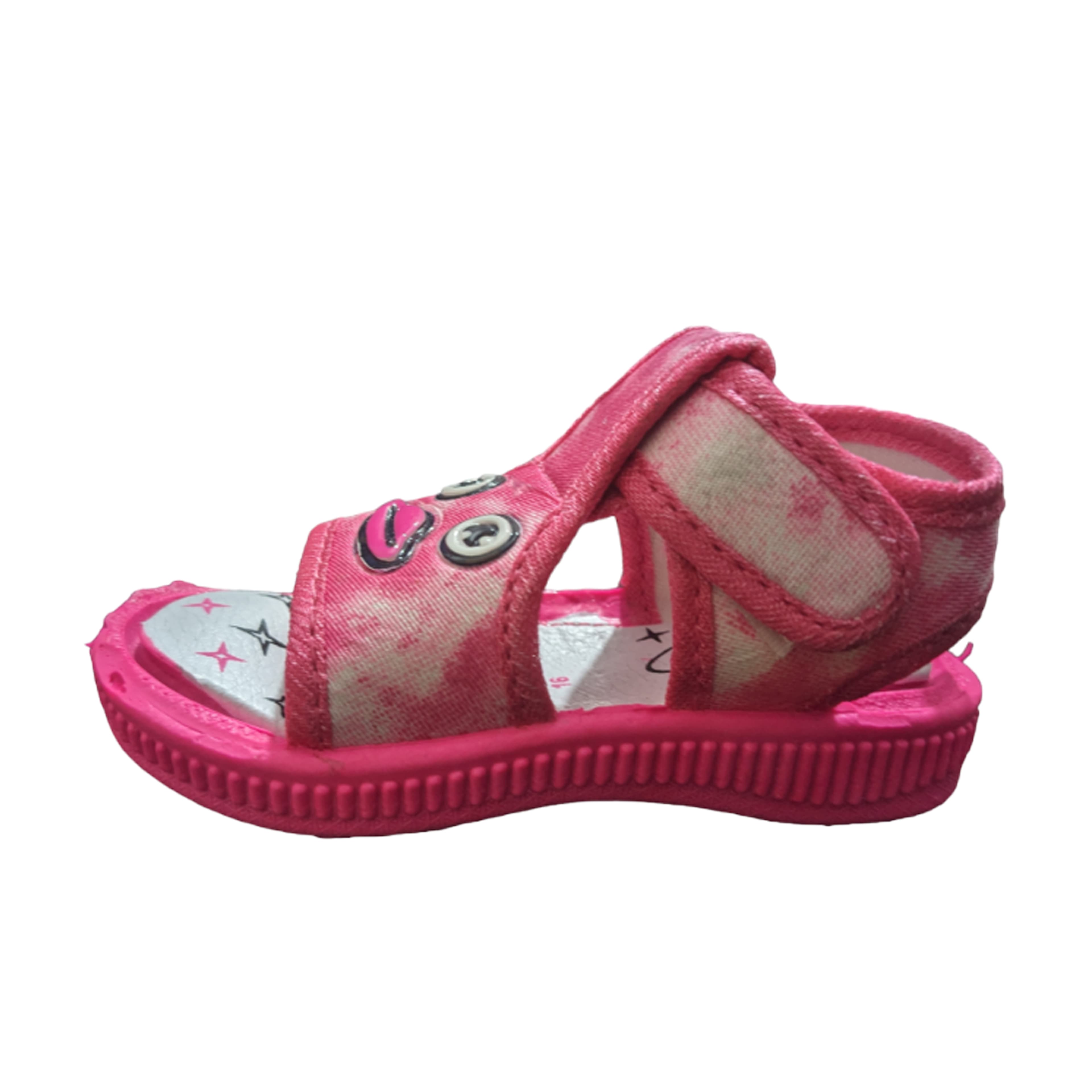 Girls Cartoon Face Open-Toe Sandals with Adjustable Back Strap thumbnail 6