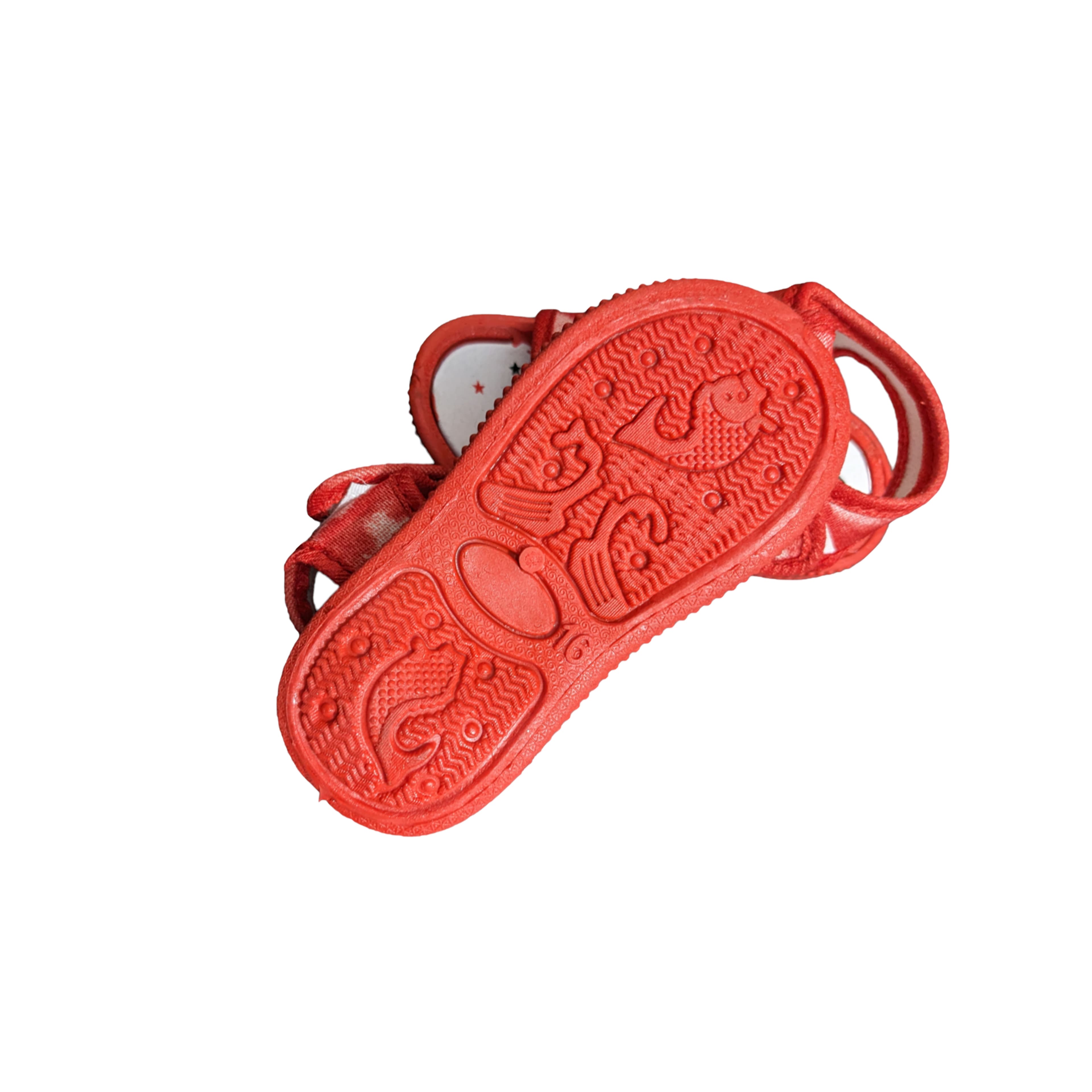 Infant Open-Toe Cartoon Face Sandals with Hook-and-Loop Ankle Strap thumbnail 6