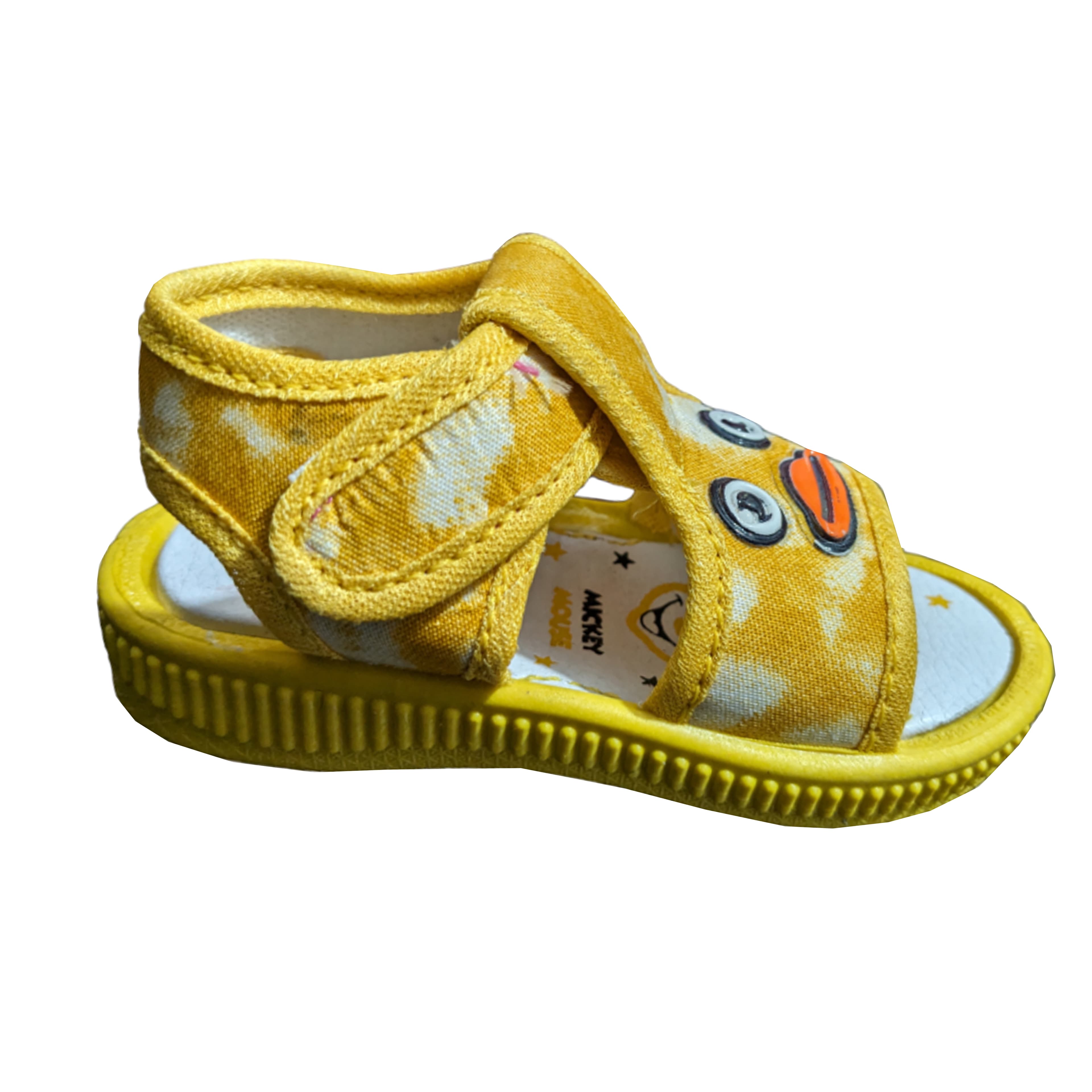 Baby Cartoon Face Open-Toe Sandals with Hook-and-Loop Ankle Strap thumbnail 2