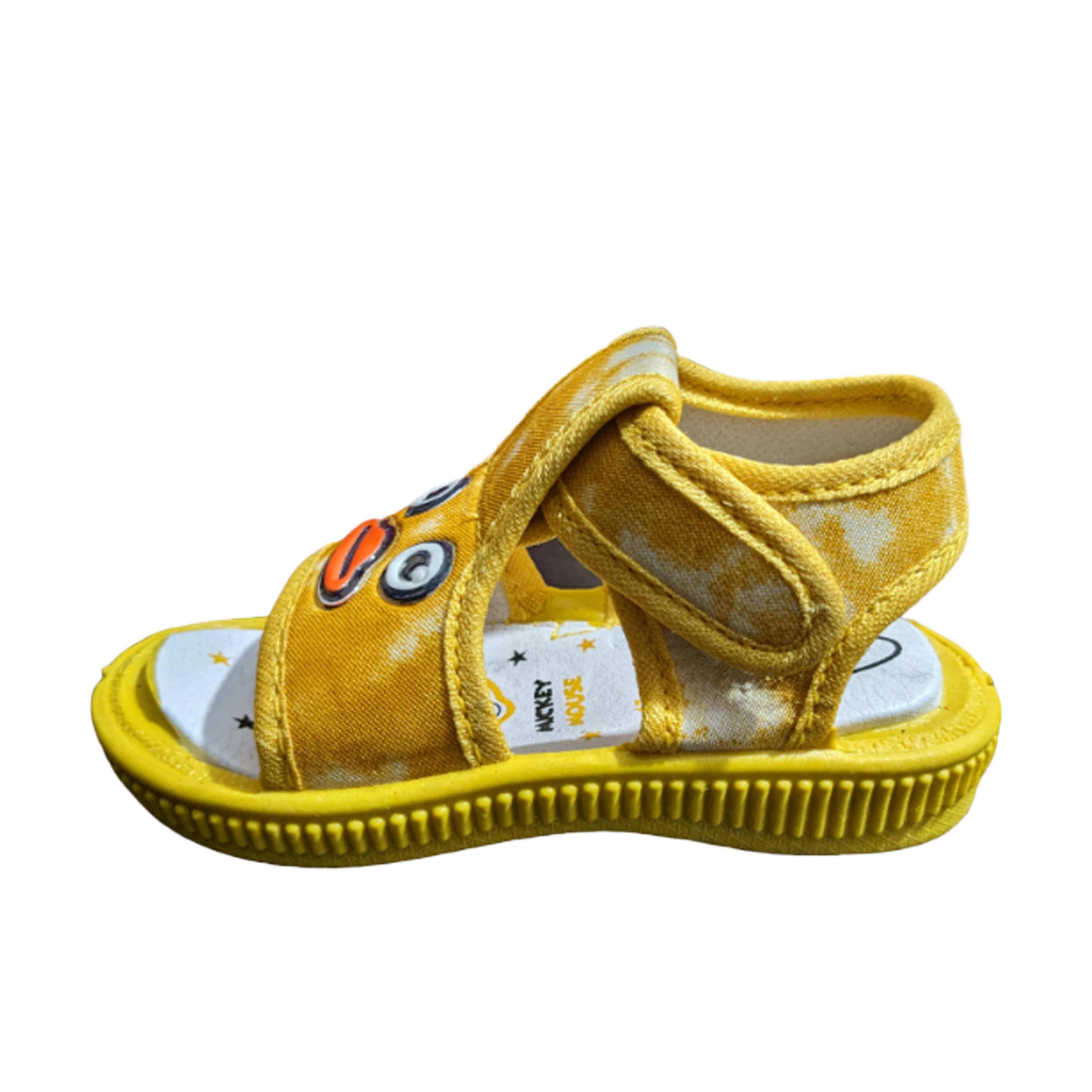 Baby Cartoon Face Open-Toe Sandals with Hook-and-Loop Ankle Strap thumbnail 4
