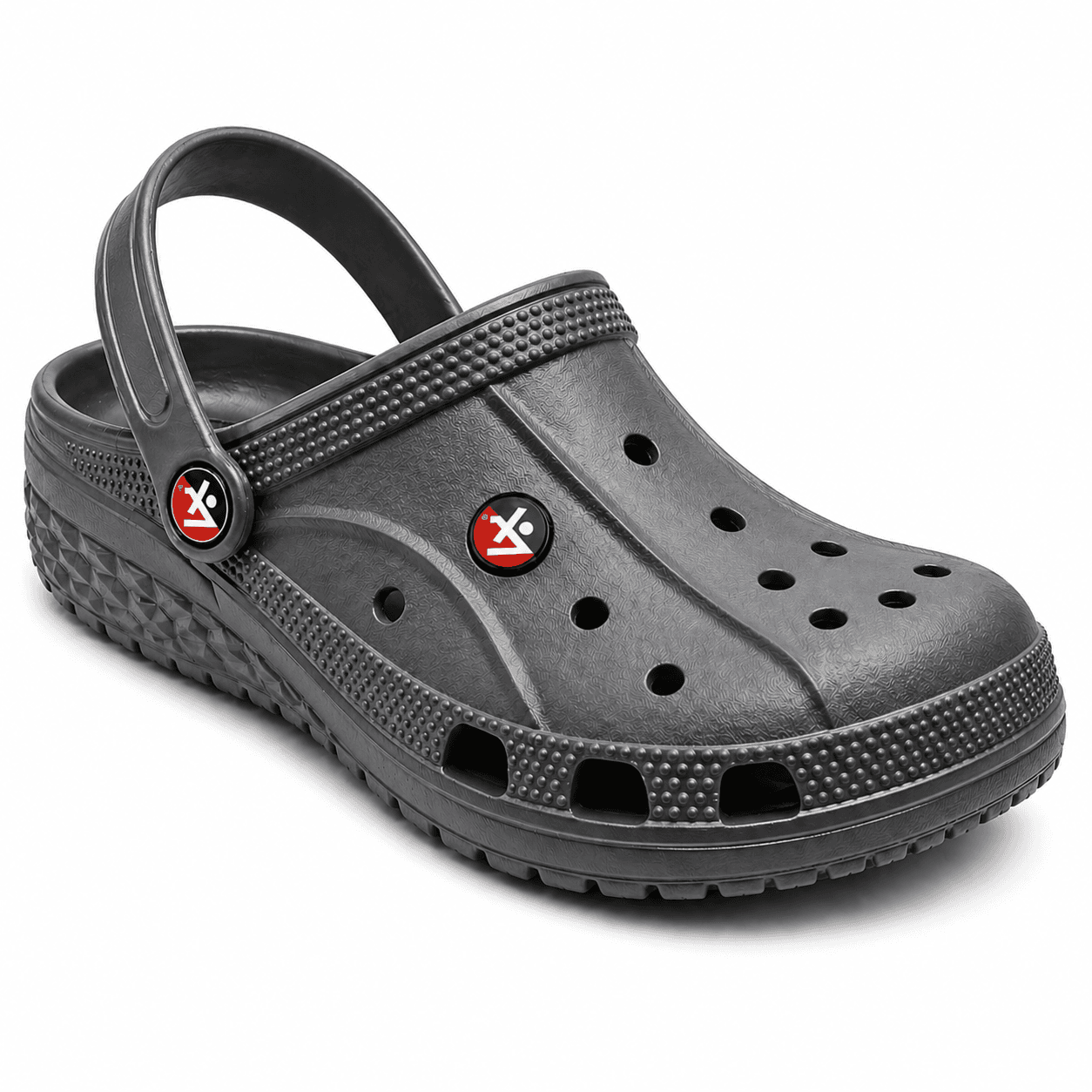 Men’s Ventilated Clog Sandals with Pivoting Heel Strap and Textured Sole thumbnail 3
