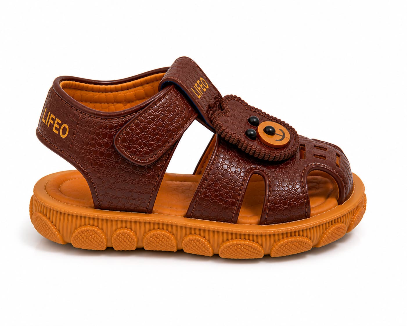 Infant Bear Appliqué Closed-Toe Sandals with Adjustable Hook-and-Loop Strap thumbnail 4
