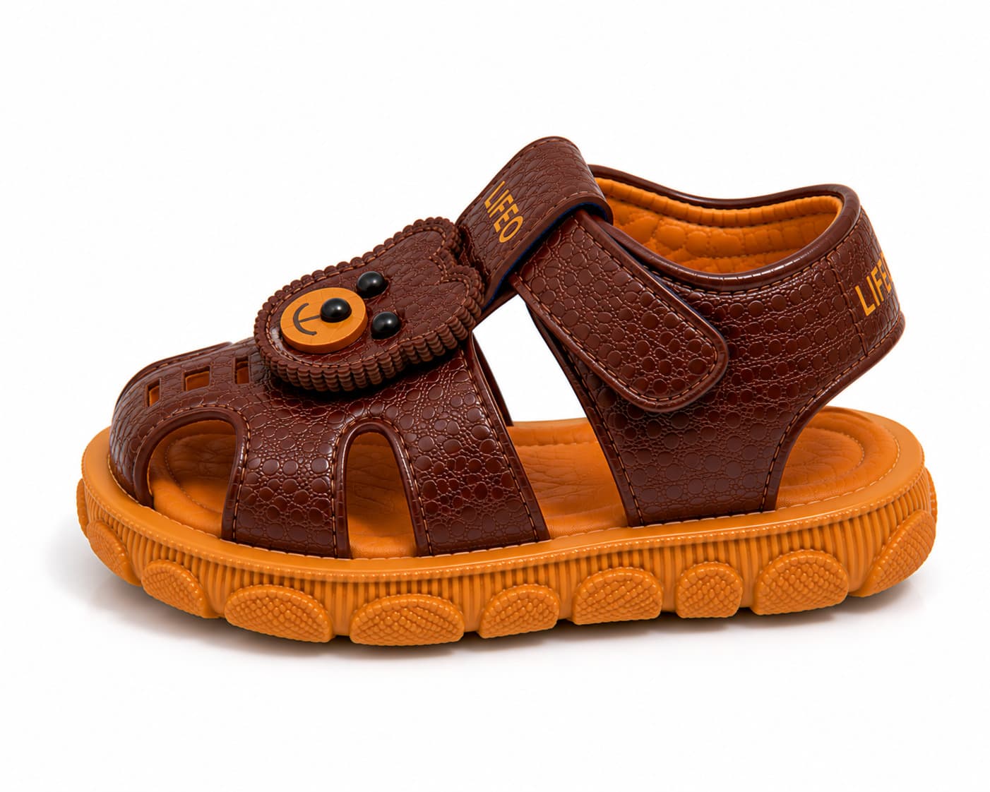 Infant Bear Appliqué Closed-Toe Sandals with Adjustable Hook-and-Loop Strap thumbnail 5
