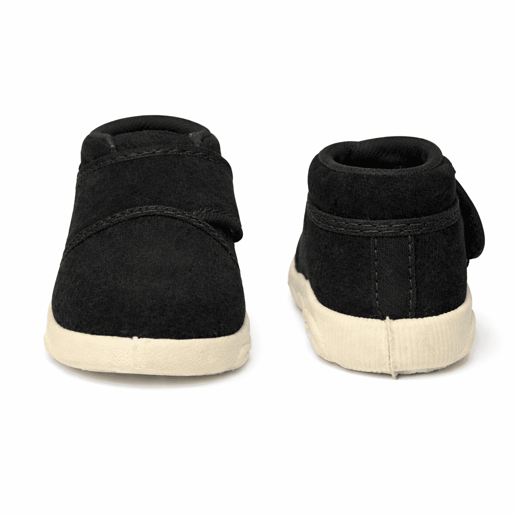 Infant High-Top Booties with Hook-and-Loop Strap and Textured Sole thumbnail 4