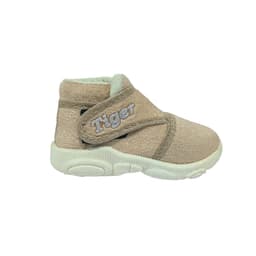 Infant Ankle Booties with Hook-and-Loop Strap and Textured Sole