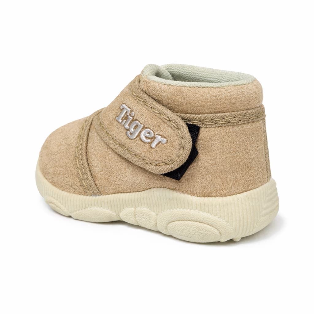 Infant Ankle Booties with Hook-and-Loop Strap and Textured Sole thumbnail 2