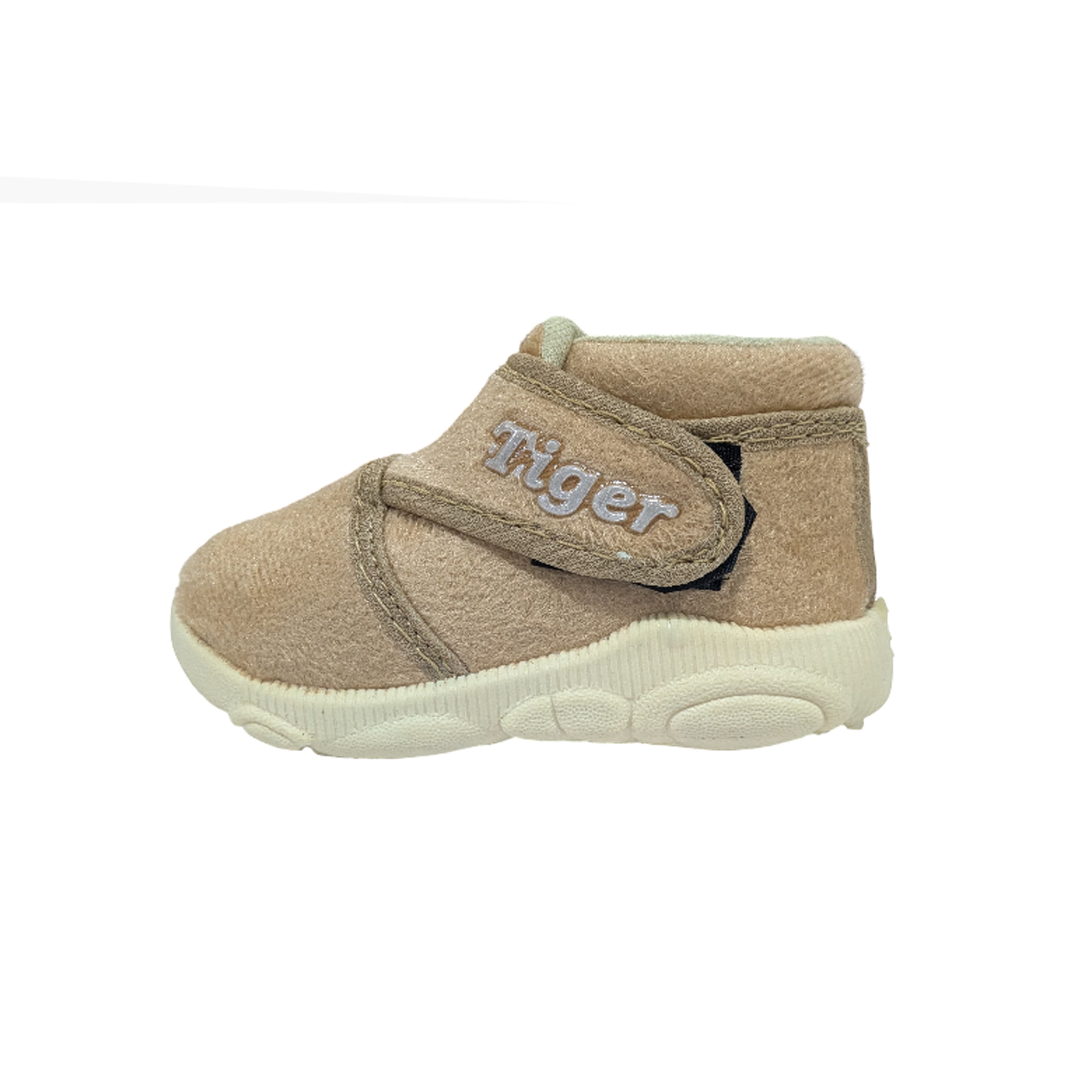 Infant Ankle Booties with Hook-and-Loop Strap and Textured Sole thumbnail 5