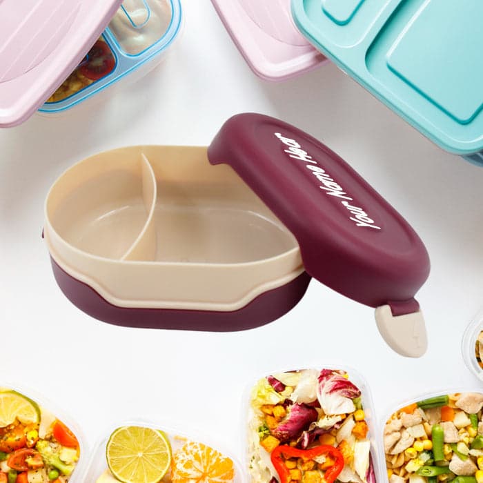 Airtight Food Grade Tiffin Box with 2 in 1 Spoon And 2 Compartment thumbnail 8