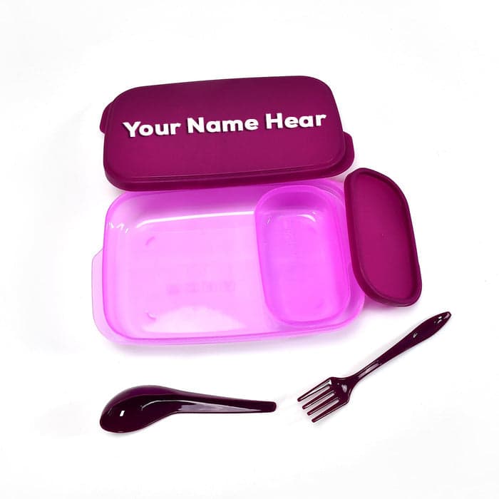 Unbreakable Leak-Proof BPA-Free Lunch Box with 2 Containers & Spoon thumbnail 1