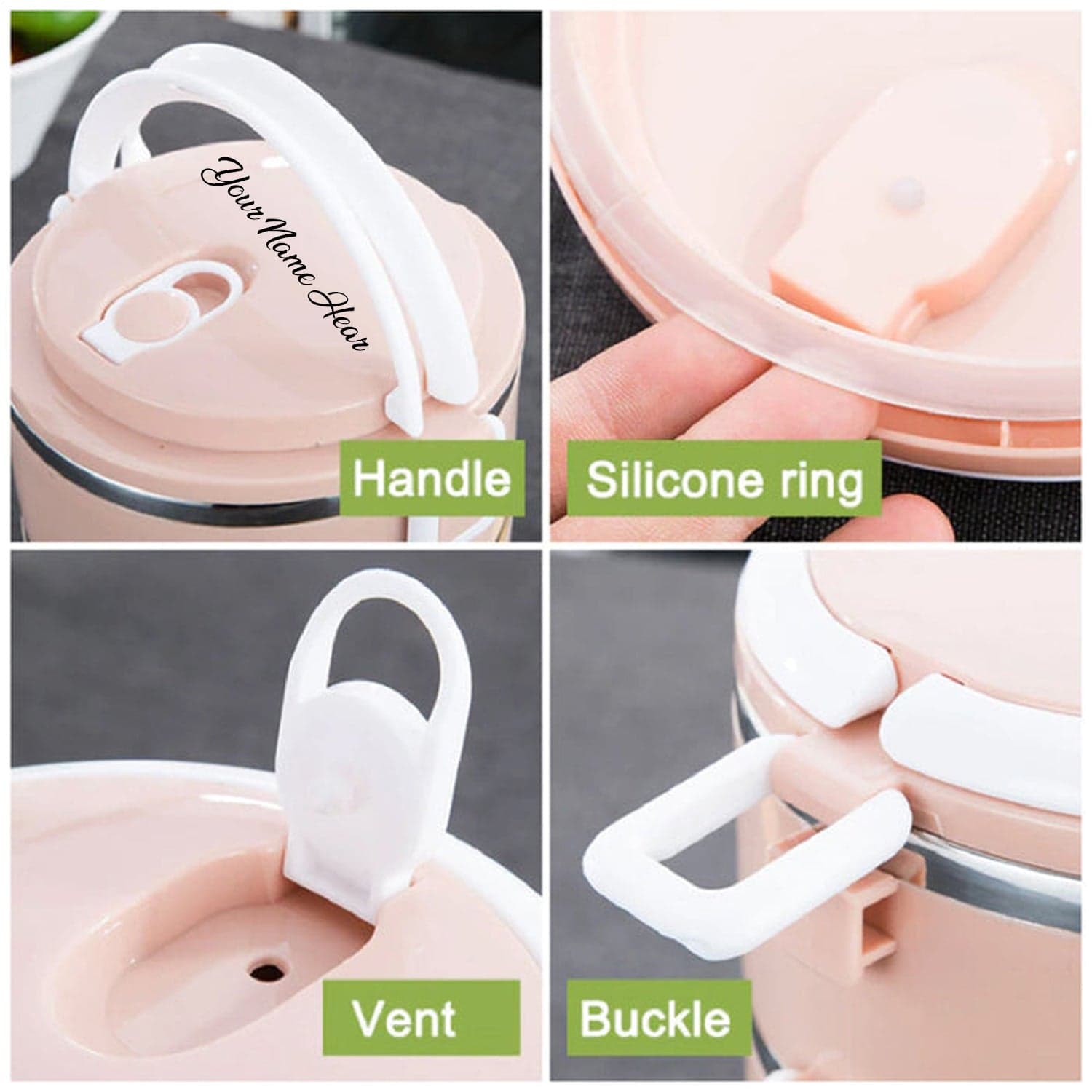 Multi Layer Stainless Steel Hot Lunch Box (3 Layer) thumbnail 3