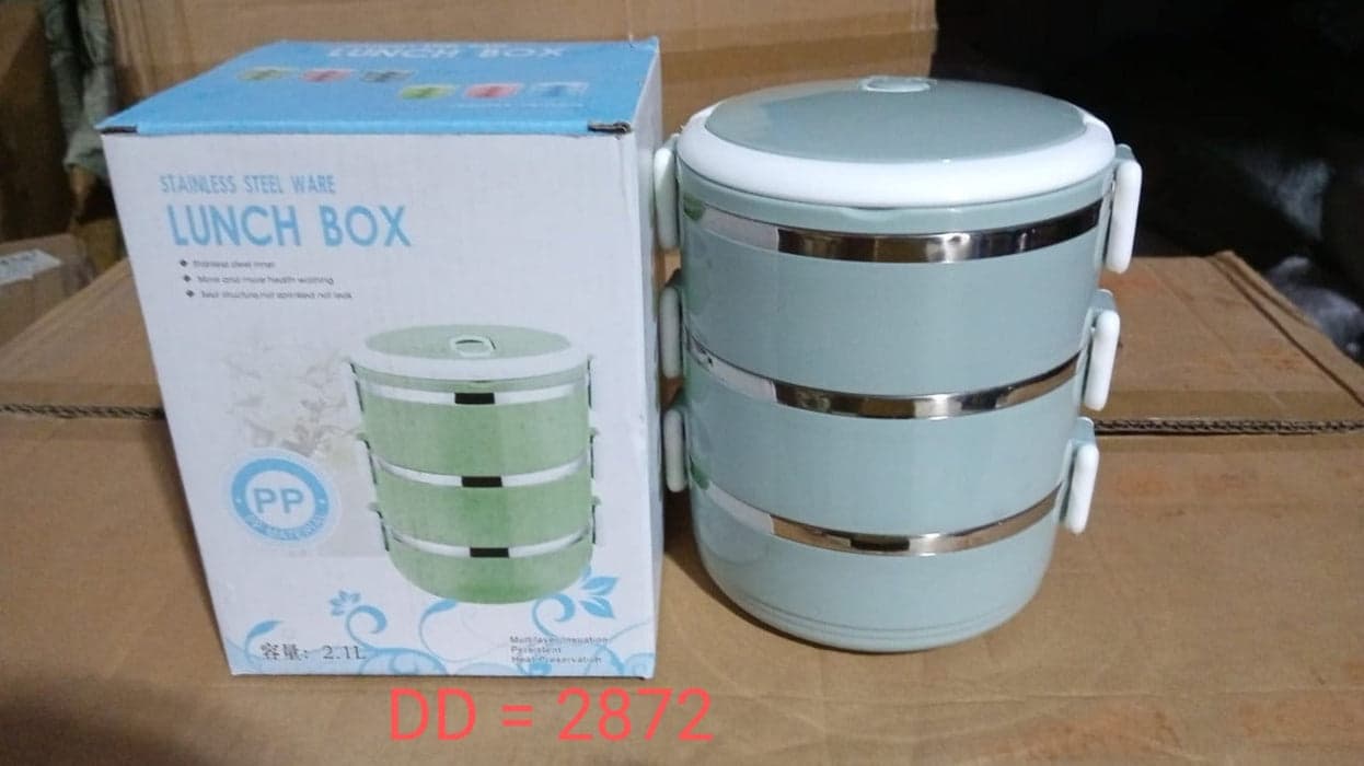 Multi Layer Stainless Steel Hot Lunch Box (3 Layer) thumbnail 5