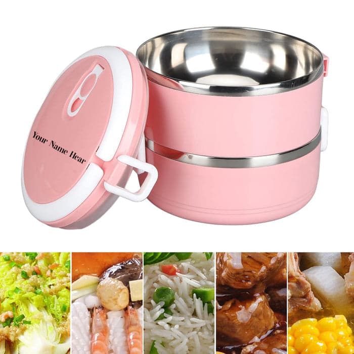 Multi Layer Stainless Steel Hot Lunch Box (2 Layer) thumbnail 7