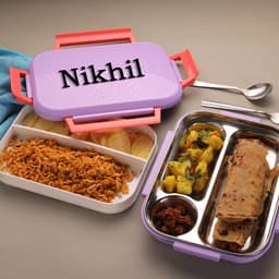 Premium Multi-Compartment Steel Lunch Box for Office, School & Travel