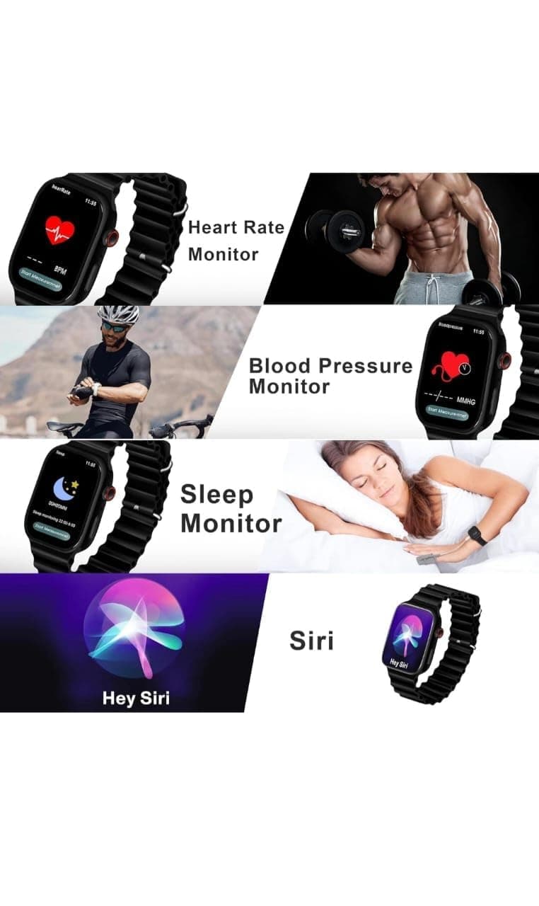 Laxasfit Watch X 10th Anniversary Edition Smartwatch With Two Straps Included – Fitness Tracker, Heart Rate Monitor, Compatible thumbnail 4