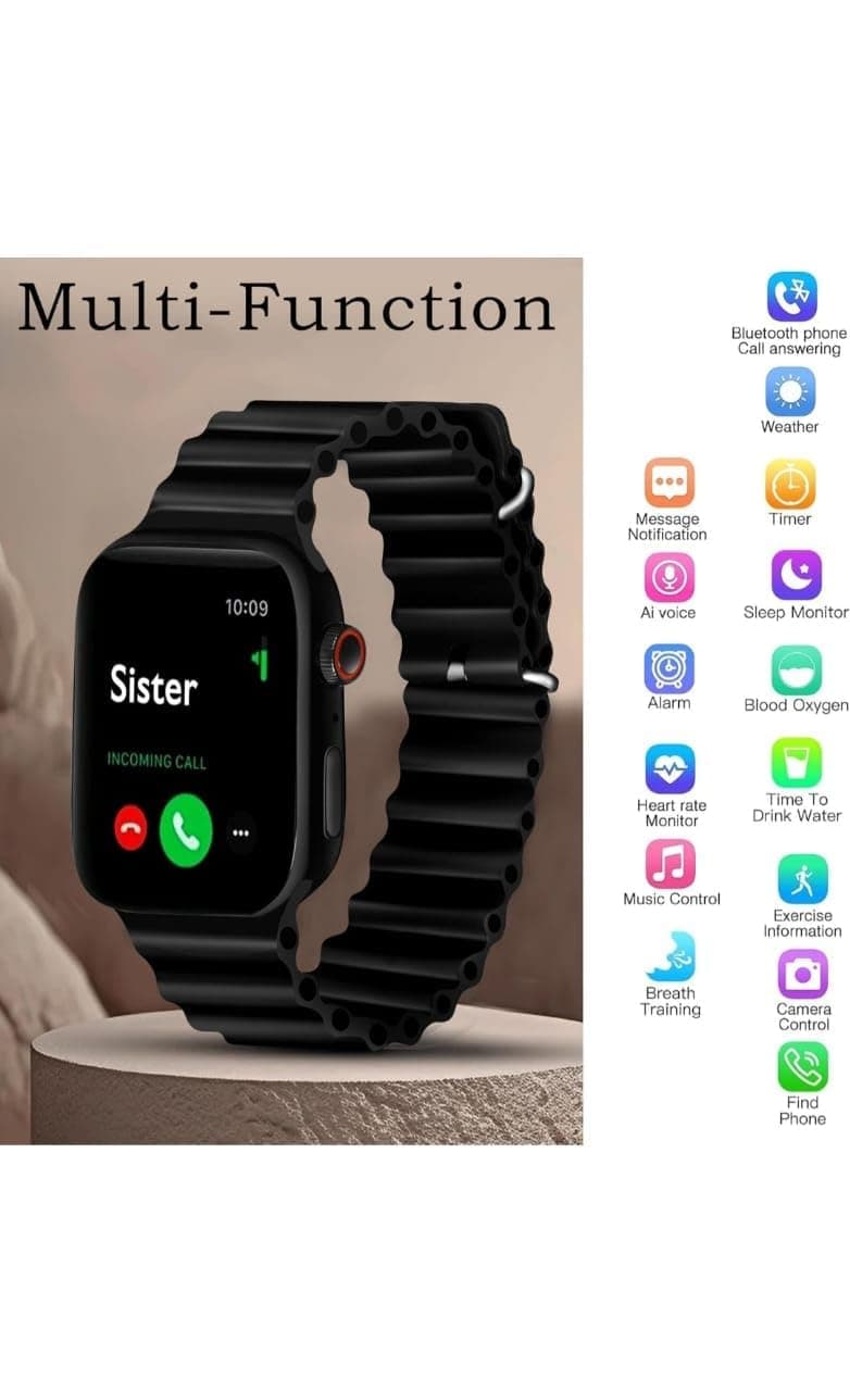 Laxasfit Watch X 10th Anniversary Edition Smartwatch With Two Straps Included – Fitness Tracker, Heart Rate Monitor, Compatible thumbnail 3