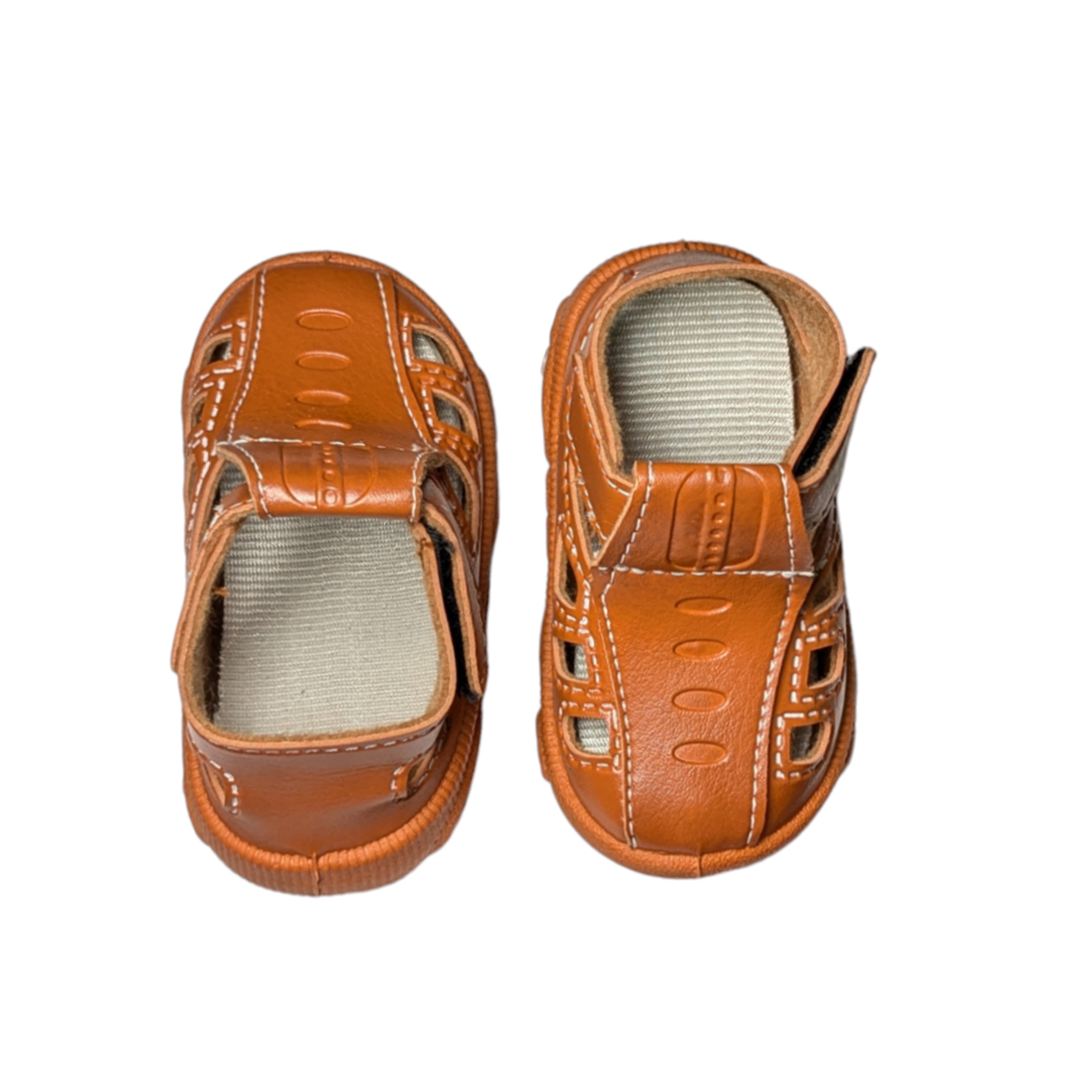 Infant Closed-Toe Cut-Out Sandals with Hook-and-Loop Strap thumbnail 4
