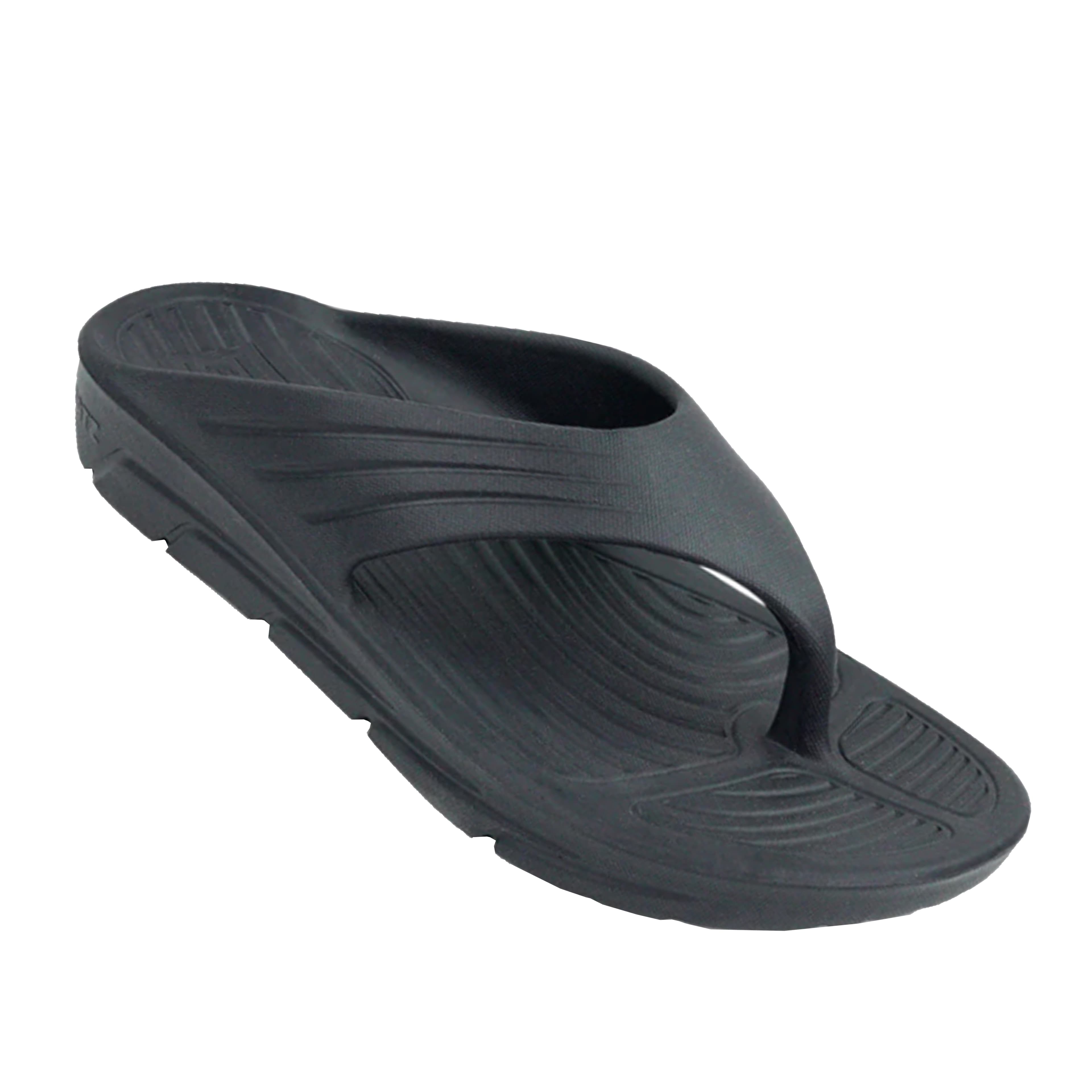 Men’s Open-Toe Slip-On Slide Sandals with Textured Footbed