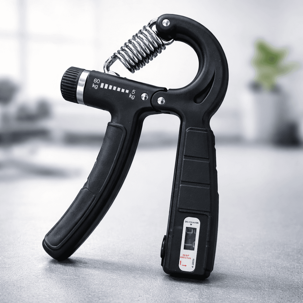 Adjustable Hand Grip Strengthener With Digital Counter (5kg–60kg) – Forearm & Finger Trainer For Fitness & Rehabilitation