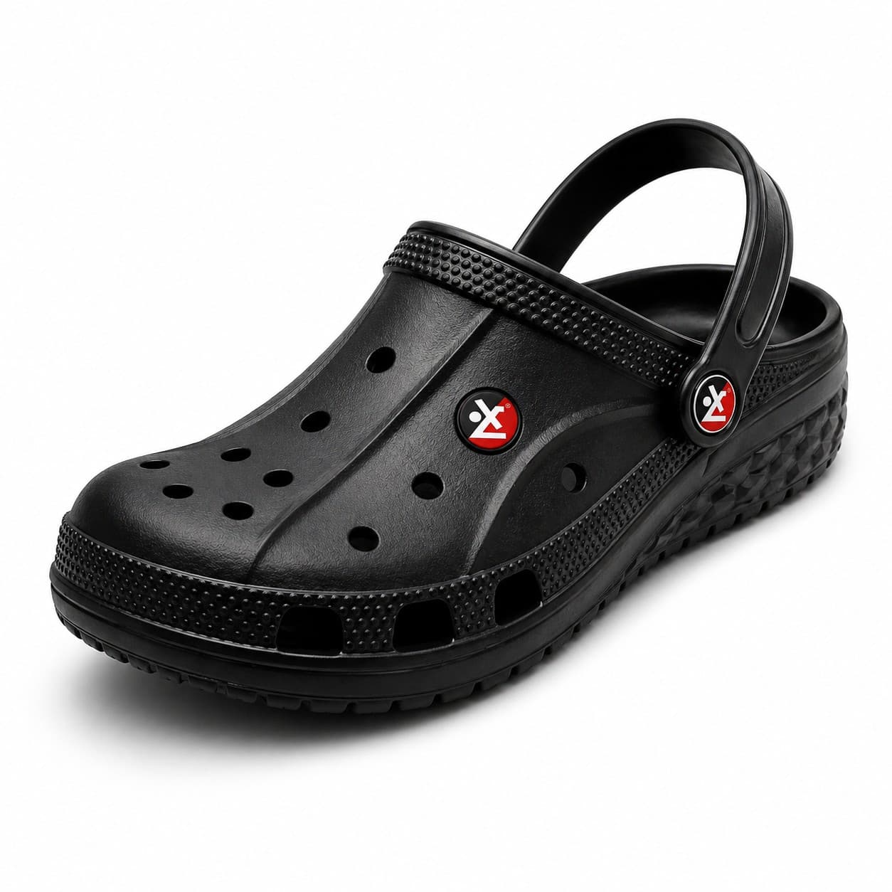 Men's Closed-Toe Moulded Clog Sandals with Adjustable Heel Strap